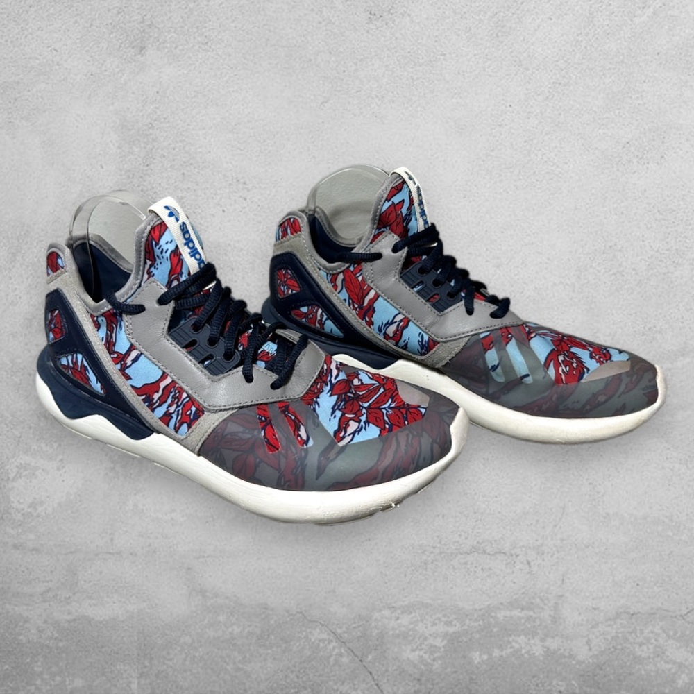 Adidas Tubular Runners Red Seaweed Camo Athletic Shoes